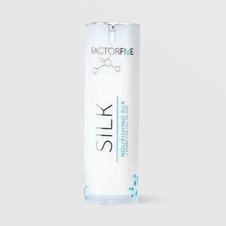 FactorFive Nourishing Silk serum bottle with human stem cell factors, 1 oz