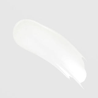 Lightweight white cream texture swatch of FactorFive Nourishing Silk serum on light background