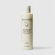 Face Reality Acne Face and Body Scrub 6 fl oz – 2.5% benzoyl peroxide exfoliating acne treatment for face and body
