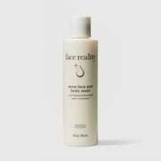Face Reality Acne Face and Body Wash 6 fl oz – 2.5% benzoyl peroxide acne treatment for face and body, acne-safe