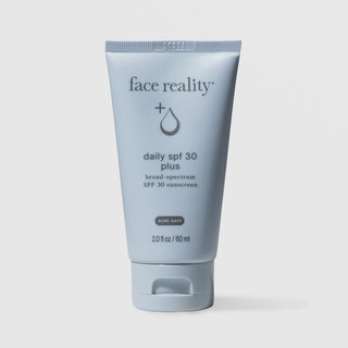 Face Reality Daily SPF 30 Plus 2 fl oz – broad-spectrum SPF 30 daily sunscreen, acne-safe for acne-prone and sensitive skin