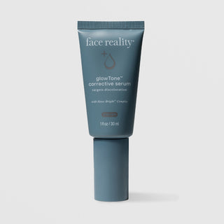 Face Reality glowTone Corrective Serum 1 fl oz – targets discoloration with Hexa-Bright Complex, acne-safe brightening serum