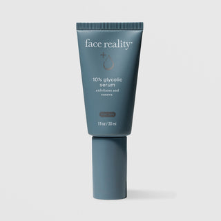 Face Reality 10% Glycolic Serum 1 fl oz – exfoliates and renews skin, acne-safe AHA serum for smoother, brighter complexion