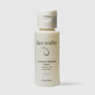 Face Reality Moisture Balance Toner 2 fl oz travel size – hydrating and replenishing acne-safe toner for dry skin