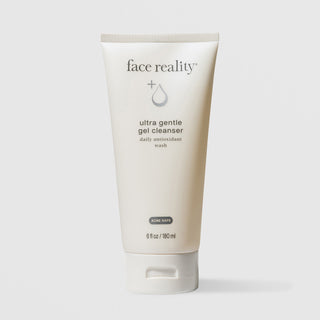 Face Reality Ultra Gentle Gel Cleanser 6 fl oz – daily antioxidant face wash, acne-safe for sensitive and dehydrated skin