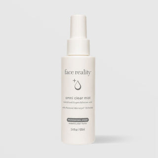 Face Reality Omni Clear Mist stabilized hypochlorous acid face spray 3.4 oz, dermatologist tested for acne-prone skin