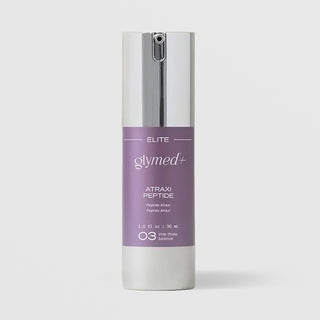 GlyMed Plus Elite Atraxi Peptide 1oz silver pump bottle – step 3 balancing peptide serum for anti-aging skin treatment