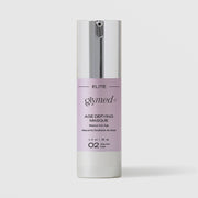 GlyMed Plus Elite Age Defying Masque in white pump bottle with silver pump and lavender label, 1.0 oz, on light gray background