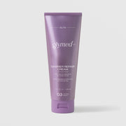 GlyMed Plus Elite Barrier Repair Cream with Amino Acids in lavender squeeze tube, 4.0 oz, on light gray background