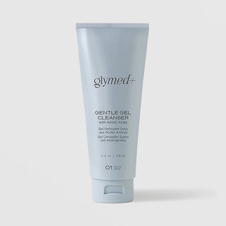 GlyMed Plus Gentle Gel Cleanser with Amino Acids light blue tube, step one cleanse, 4 oz 118ml