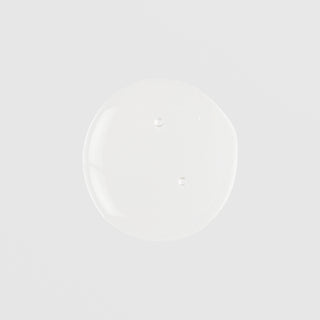 Close-up texture swatch of GlyMed Plus Gentle Gel Cleanser showing lightweight clear gel formula