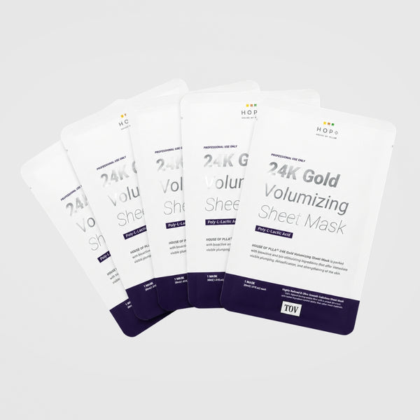 HOP+ 24k Gold Volumizing PLLA Sheet Mask