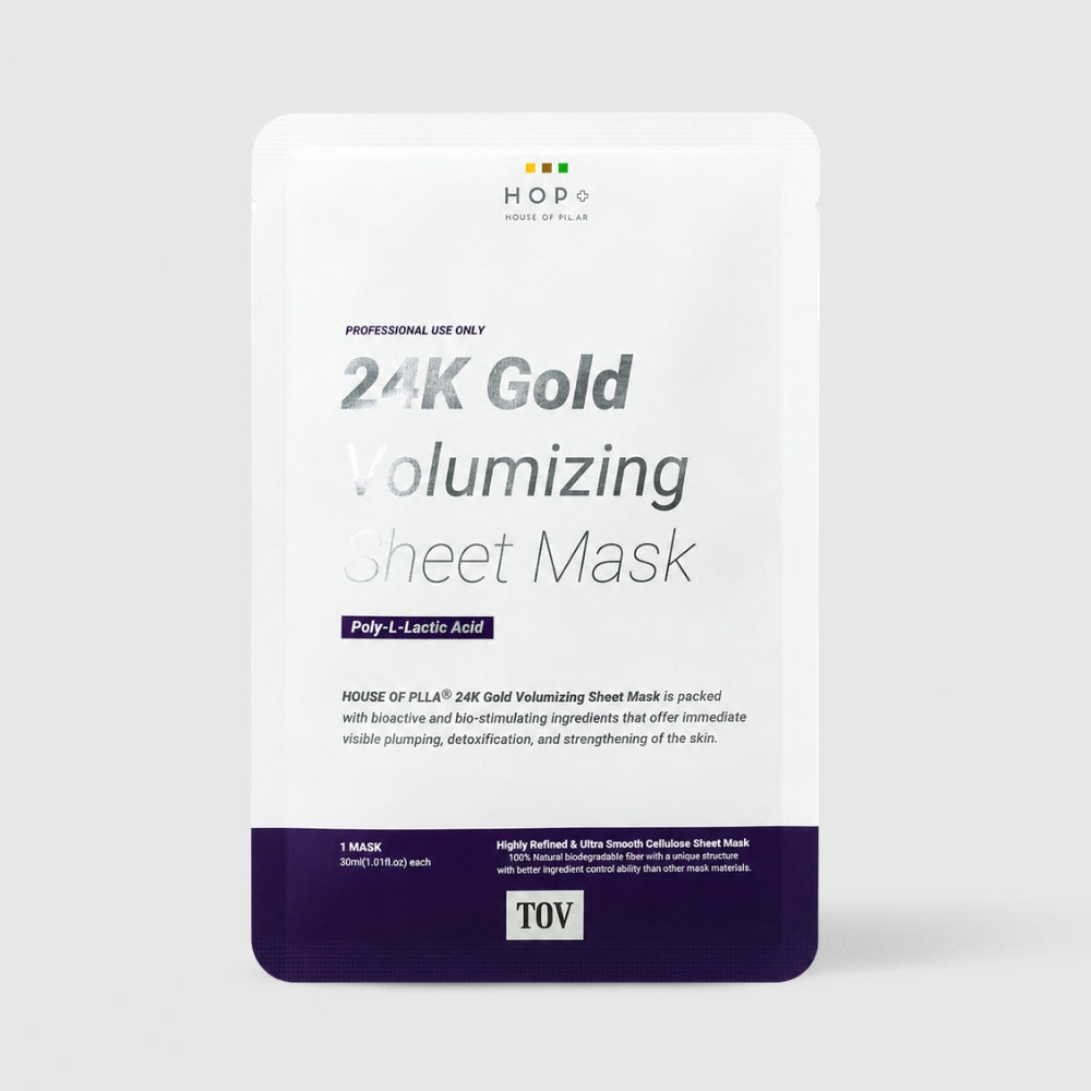 HOP+ 24k Gold Volumizing PLLA Sheet Mask