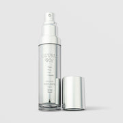 TOV CaviPLLA Plus O2 Advanced Volumizing Serum 1oz silver airless pump bottle with cap removed, Caviar PLLA 4GF Volufiline
