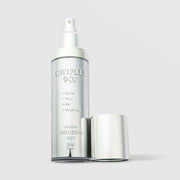 TOV CaviPLLA Plus O2 Advanced Volumizing Serum 4oz large silver airless pump bottle with cap removed, Caviar PLLA 4GF Volufiline