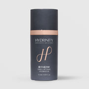Hydrinity RetaXome Daily Retinal Hydrator 0.5 fl oz (15ml) - charcoal gray cylinder with rose gold band and pump cap