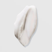 Hydrinity Encore Body Hydrator texture swatch showing rich white moisturizing body cream formula on grey background.