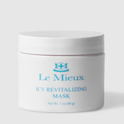Le Mieux Icy Revitalizing Mask facial mask 2 oz 60 g white jar with white lid and teal branding. Available at Art of Skin Care