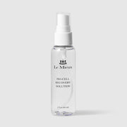 Le Mieux Iso-Cell Recovery Solution nourishing facial mist travel size 2 fl oz 60 ml clear spray bottle with white mist sprayer. Available at Art of Skin Care