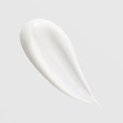 Le Mieux Sheer Hydration texture swatch showing lightweight white moisturizer formula on grey background.