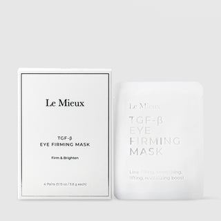 Le Mieux Cryo Peptide Eye Mask cooling and depuffing under-eye patches – white box with inner refill pouch, 4 pairs / 0.17 oz each