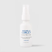 Michele Corley Clinical Skin Care Mandelic Niacinamide Serum Plus 1 fl oz (30ml) - Acne Safe formula in white pump bottle
