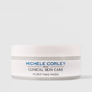 Michele Corley Clinical Skin Care Purifying Mask - wide frosted jar with white lid