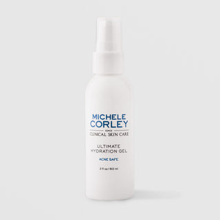 Michele Corley Clinical Skin Care Ultimate Hydration Gel 2 fl oz (60ml) - Acne Safe formula in white pump bottle