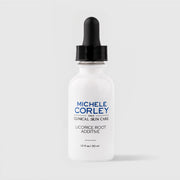 Michele Corley Clinical Skin Care Licorice Root Additive 1 fl oz (30ml) - white glass dropper bottle with black cap