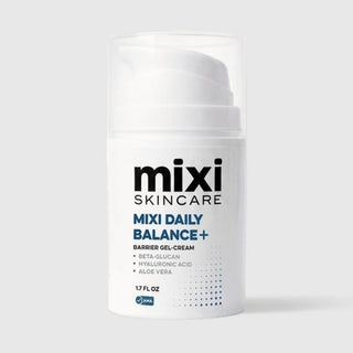 Mixi Daily Balance+ Barrier Gel-Cream pump bottle with beta-glucan and hyaluronic acid, 1.7 fl oz