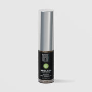 NeoGenesis NeoLash Lash Serum 3 mL in a clear mascara-style tube with chrome silver cap and black label with green hair follicle icon on a light gray background