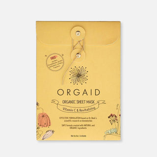 ORGAID Vitamin C & Revitalizing Sheet Mask Set (4 Masks)