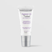 Skin Script Ageless Lip Treatment with Peppermint – white tube with silver cap, peptide and antioxidant lip repair, 0.27 fl oz / 8ml