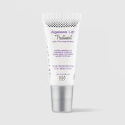 Skin Script Ageless Lip Treatment with Pomegranate – white tube with silver cap, peptide and antioxidant lip repair, 0.27 fl oz / 8ml