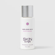 Skin Script Ageless Skin Moisturizer anti-aging face cream – white bottle with silver flip-top cap, 2 fl oz / 60ml