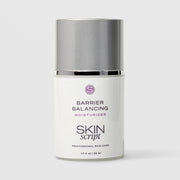 Skin Script Barrier Balancing Moisturizer skin barrier repair cream – white airless pump bottle with silver cap, 1.7 fl oz / 50ml