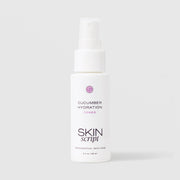 Skin Script Cucumber Hydration Toner soothing hydrating facial toner – white spray bottle with white pump, 2 fl oz / 60ml