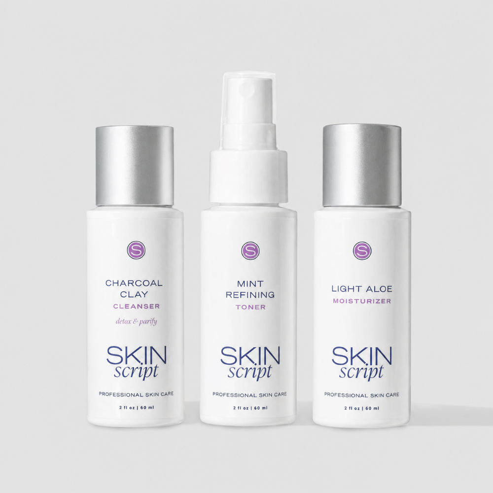 Skin Script Fresh Faced Travel Kit | Oily Skin Essentials