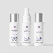Skin script fresh face kit on a grey background