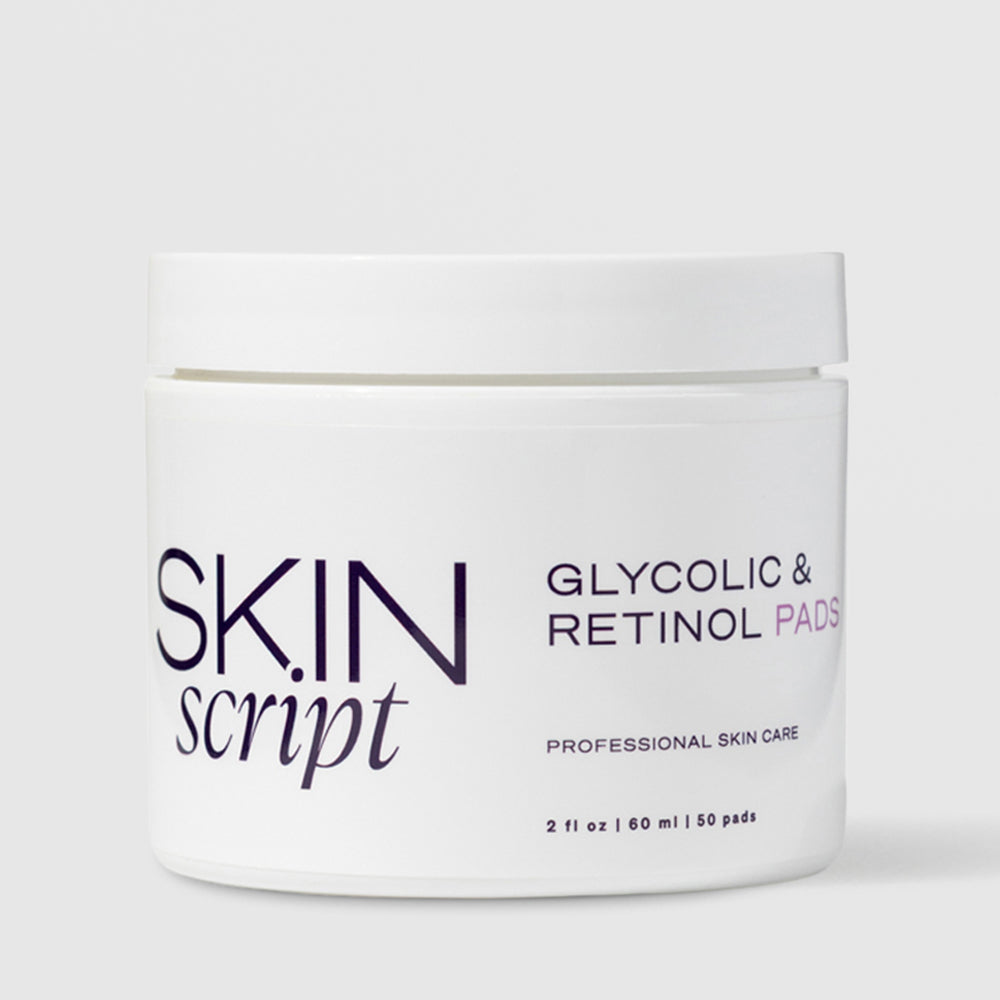 Skin Script Glycolic and Retinol Pads | Free U.S. Shipping on Orders $49+