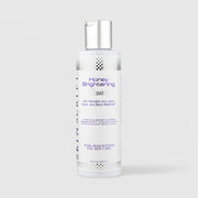 Skin Script Honey Brightening Cleanser with Mandelic and Lactic Acids – white bottle with silver flip-top cap, 6.4 fl oz / 190ml