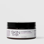 Skin Script Hydrating Moisturizer – large dark amber jar with black lid, 8 fl oz / 240ml