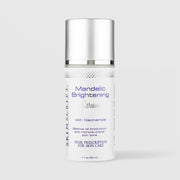 Skin Script Mandelic Brightening Serum with Niacinamide – white airless pump bottle with silver cap, 1 fl oz / 30ml