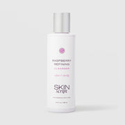Skin Script Raspberry Refining Cleanser refine and clarify facial cleanser – white bottle with silver flip-top cap, 6.4 fl oz / 190ml