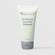 Skin Script Professional Skin Care Revitalizing Cucumber Treatment – soft green tube with grey cap, soothing facial treatment, 2 fl oz / 60ml
