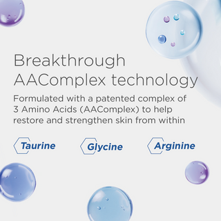 EltaMD Skin Recovery Amino Acid Foaming Cleanser AAComplex technology with taurine, glycine, and arginine
