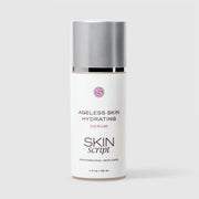 Skin Script Ageless Skin Hydrating Serum – white airless pump bottle with silver cap, 1 fl oz / 30ml