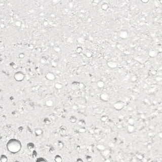 Skin Script Mint Refining Toner texture close-up showing ultra-fine clear water droplets on white surface.