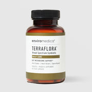 Enviromedica Terraflora Daily Care Broad Spectrum Synbiotic 60 veggie capsules, shelf-stable spore-based probiotic and prebiotic supplement for gut microbiome support