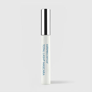 Colorescience Total Lash Mascara white tube with silver cap closed